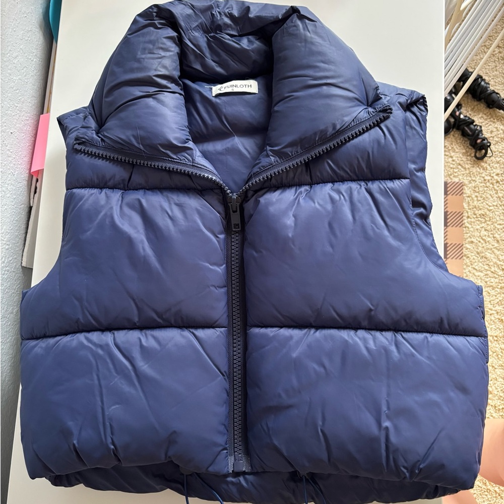 Amazon Funloth Navy Puffer Jacket